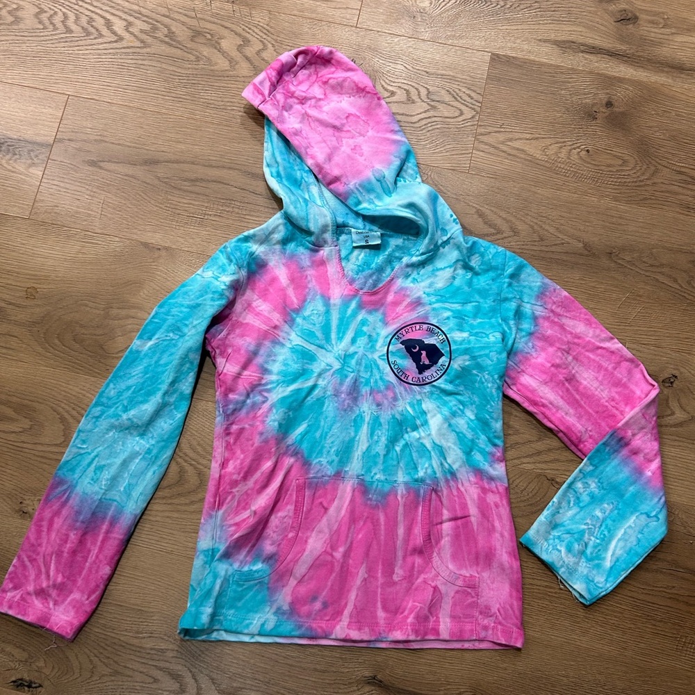 Myrtle Beach, SC Tie-Dye Hoodie with Logo